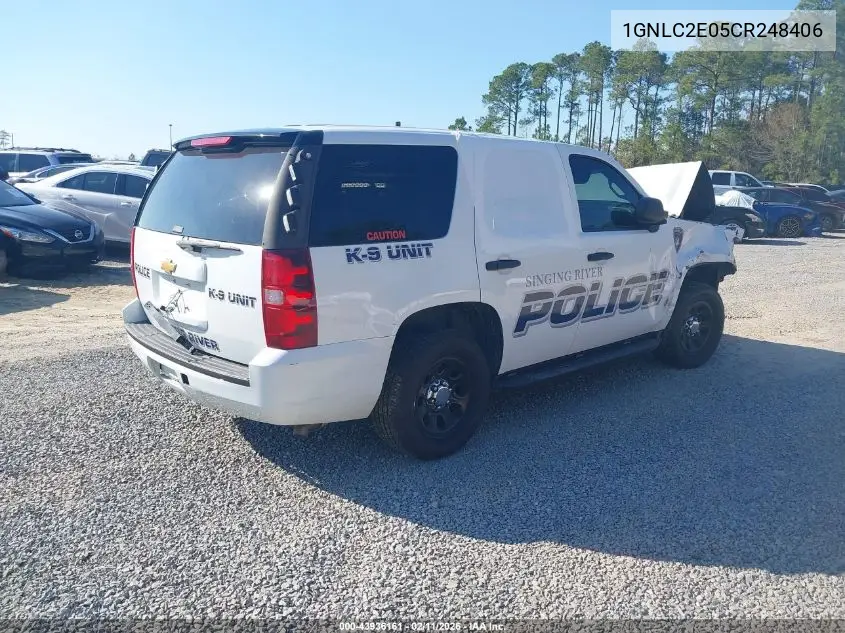 1GNLC2E05CR248406 2012 Chevrolet Tahoe Commercial Fleet