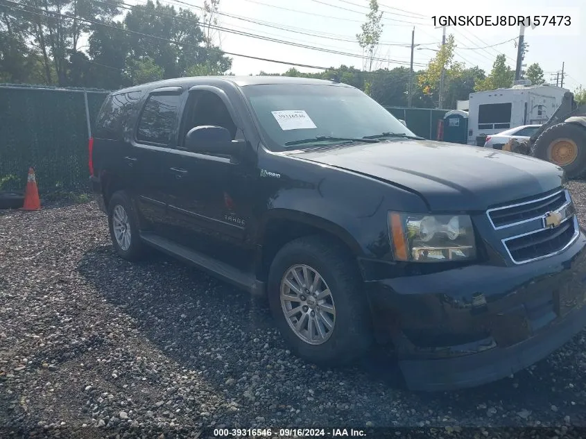 2013 Chevrolet Tahoe Hybrid VIN: 1GNSKDEJ8DR157473 Lot: 39316546