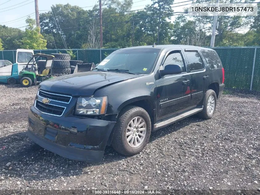 2013 Chevrolet Tahoe Hybrid VIN: 1GNSKDEJ8DR157473 Lot: 39316546