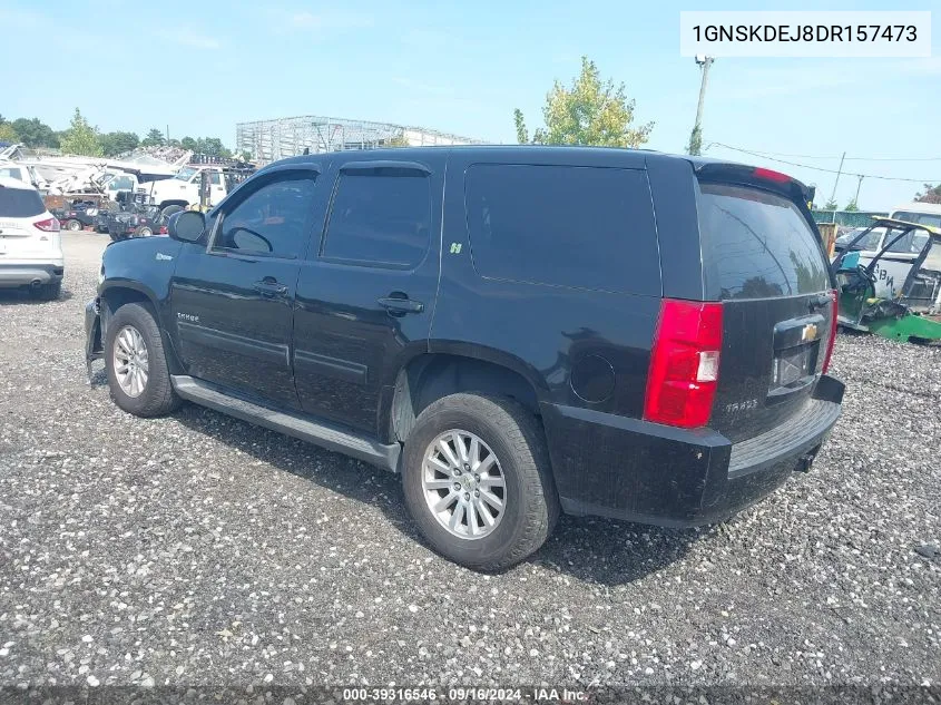 2013 Chevrolet Tahoe Hybrid VIN: 1GNSKDEJ8DR157473 Lot: 39316546