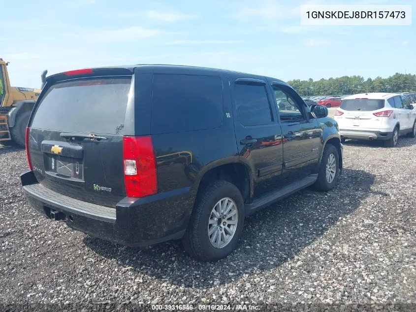 1GNSKDEJ8DR157473 2013 Chevrolet Tahoe Hybrid