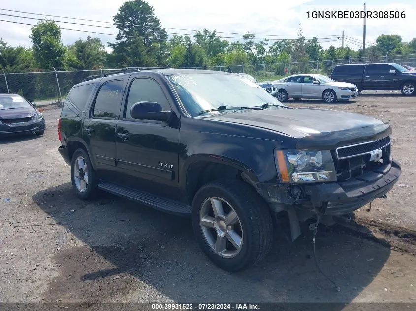 2013 Chevrolet Tahoe Lt VIN: 1GNSKBE03DR308506 Lot: 39931523