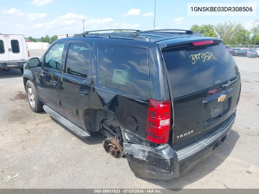 1GNSKBE03DR308506 2013 Chevrolet Tahoe Lt