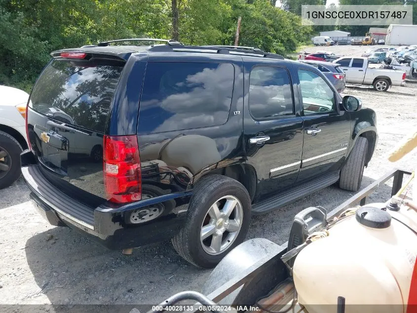 2013 Chevrolet Tahoe Ltz VIN: 1GNSCCE0XDR157487 Lot: 40028133