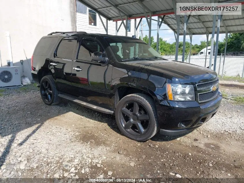 1GNSKBE0XDR175257 2013 Chevrolet Tahoe Lt