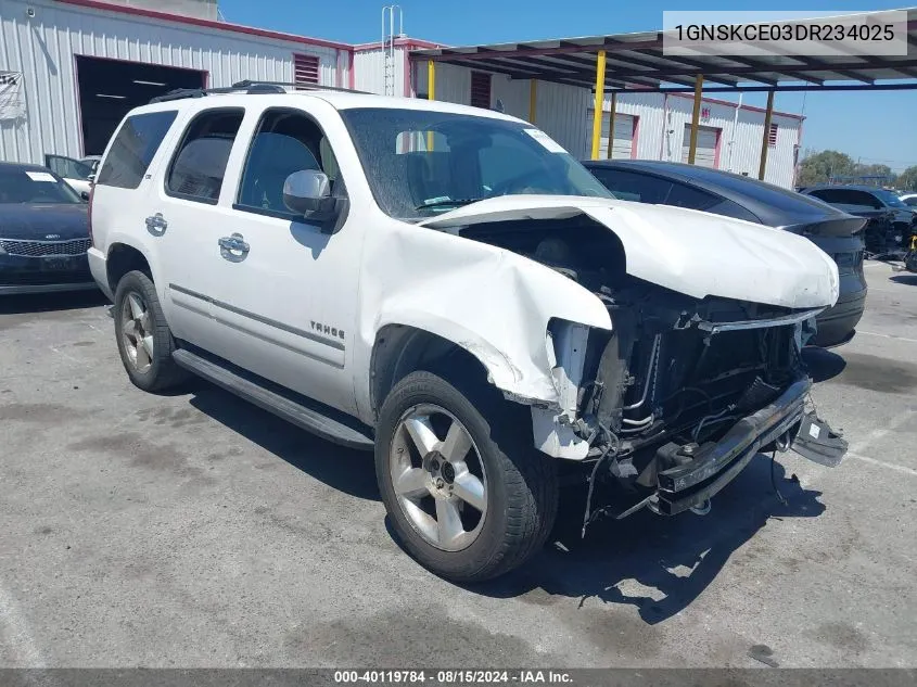 1GNSKCE03DR234025 2013 Chevrolet Tahoe Ltz