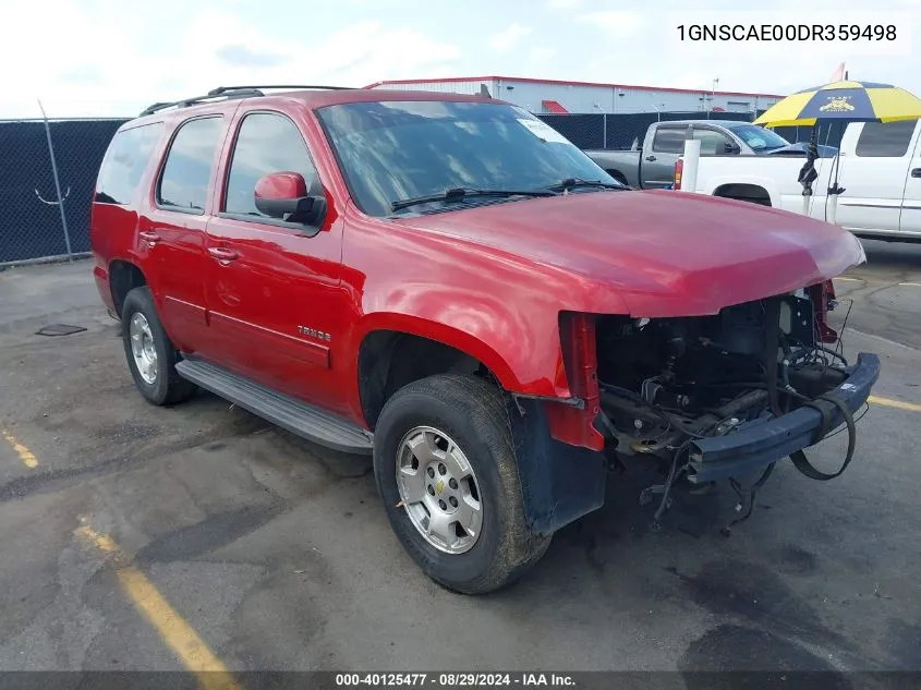 2013 Chevrolet Tahoe Ls VIN: 1GNSCAE00DR359498 Lot: 40125477