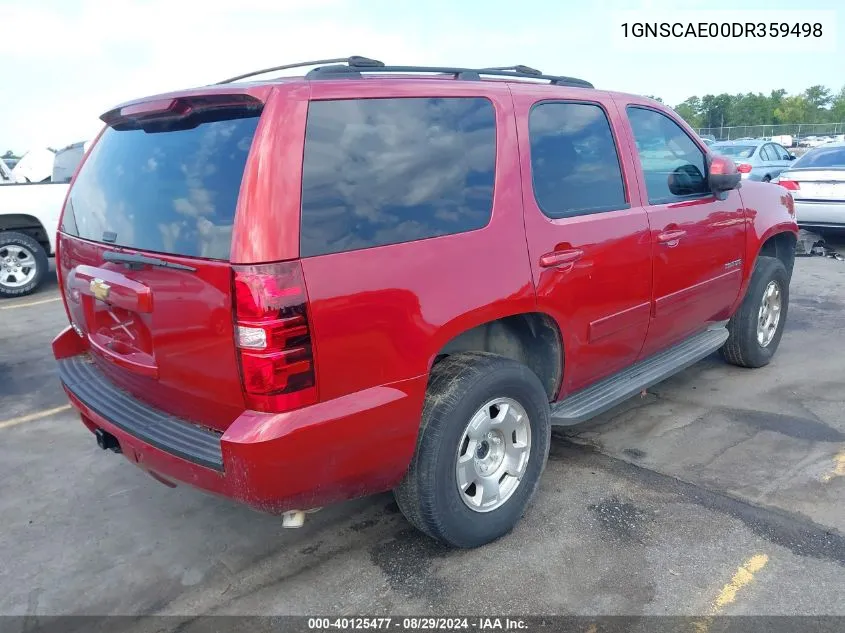 1GNSCAE00DR359498 2013 Chevrolet Tahoe Ls