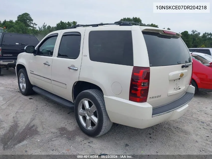 2013 Chevrolet Tahoe Ltz VIN: 1GNSKCE07DR204218 Lot: 40138384