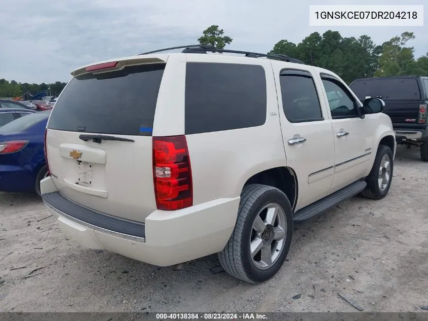 1GNSKCE07DR204218 2013 Chevrolet Tahoe Ltz