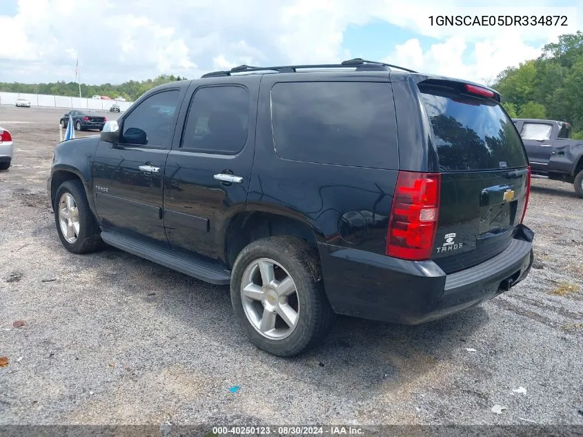 1GNSCAE05DR334872 2013 Chevrolet Tahoe Ls