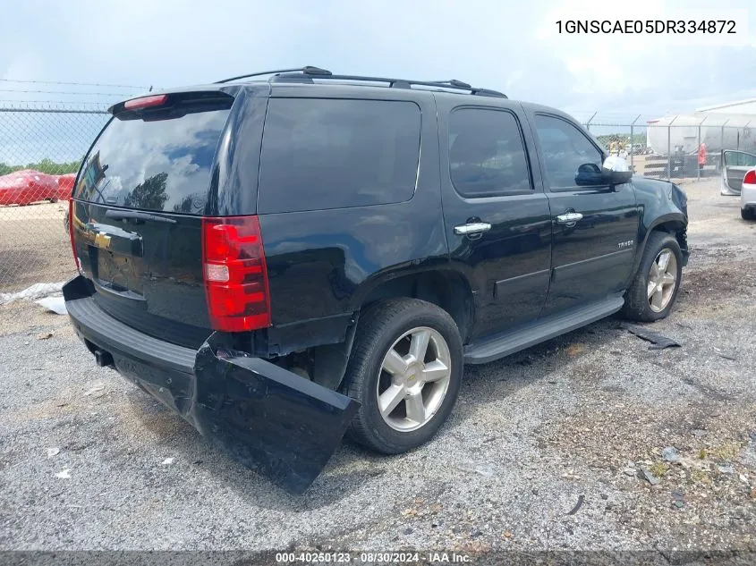 2013 Chevrolet Tahoe Ls VIN: 1GNSCAE05DR334872 Lot: 40250123