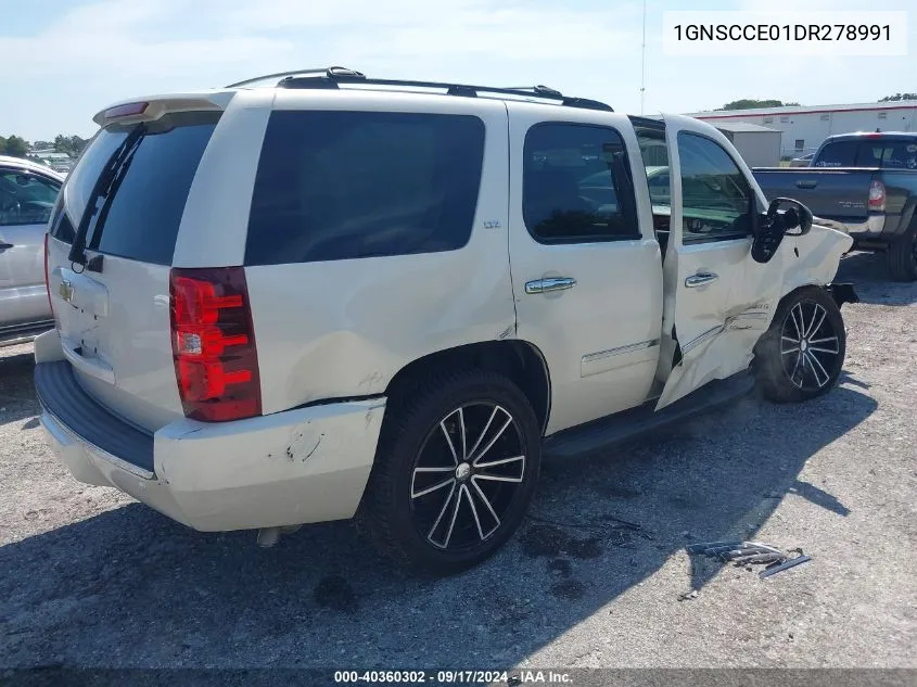 2013 Chevrolet Tahoe Ltz VIN: 1GNSCCE01DR278991 Lot: 40360302