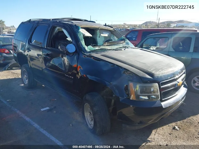 2013 Chevrolet Tahoe K1500 Lt VIN: 1GNSKBE07DR222745 Lot: 40407495