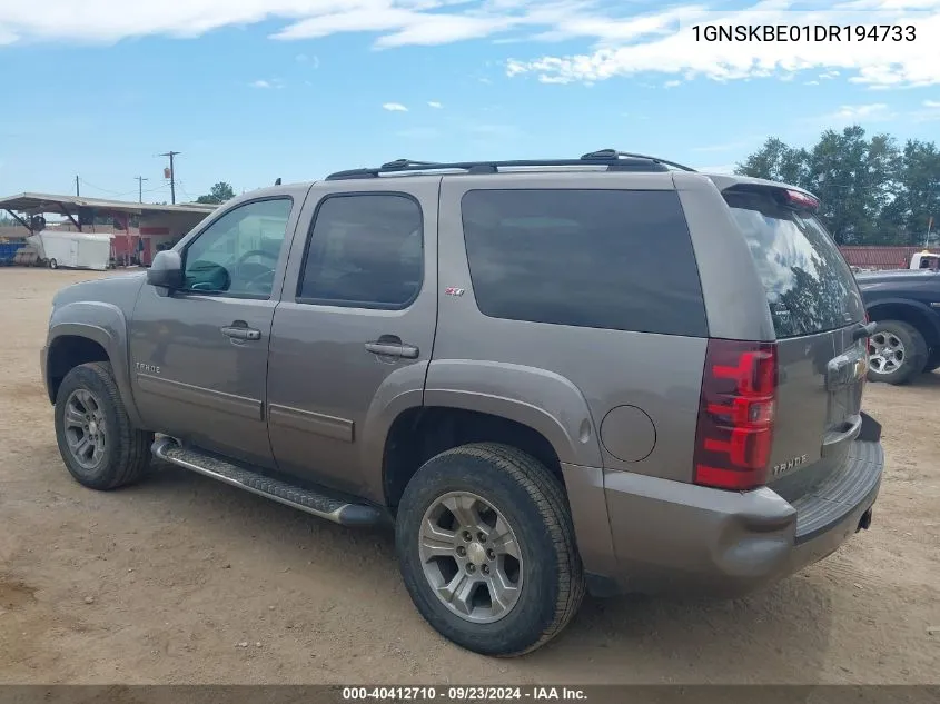 2013 Chevrolet Tahoe Lt VIN: 1GNSKBE01DR194733 Lot: 40412710