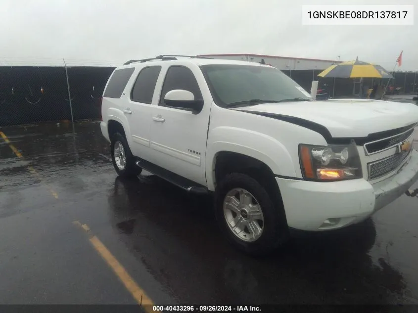 1GNSKBE08DR137817 2013 Chevrolet Tahoe Lt