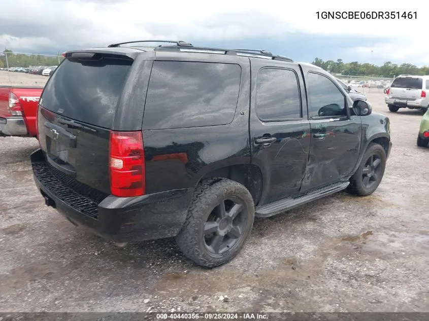 1GNSCBE06DR351461 2013 Chevrolet Tahoe Lt