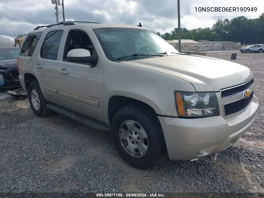 2014 Chevrolet Tahoe Lt VIN: 1GNSCBE06ER190949 Lot: 39977108