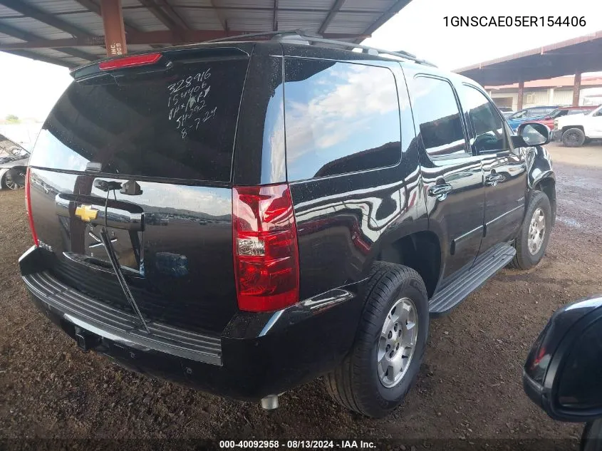 2014 Chevrolet Tahoe C1500 Ls VIN: 1GNSCAE05ER154406 Lot: 40092958