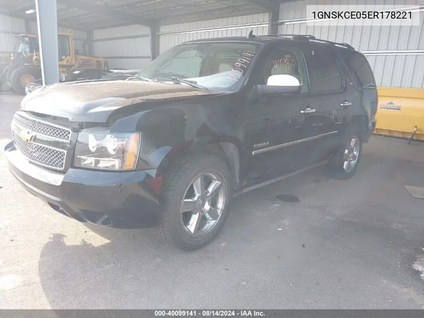 2014 Chevrolet Tahoe Ltz VIN: 1GNSKCE05ER178221 Lot: 40099141