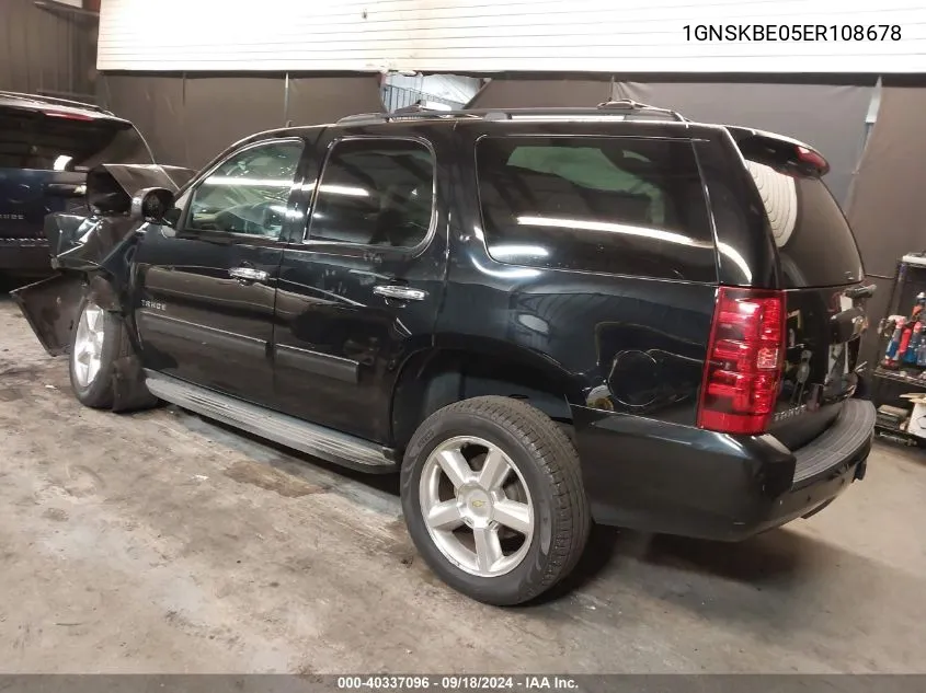 1GNSKBE05ER108678 2014 Chevrolet Tahoe Lt