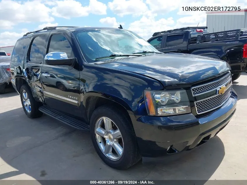 1GNSKCE02ER172795 2014 Chevrolet Tahoe Ltz