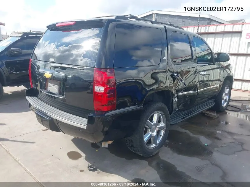 1GNSKCE02ER172795 2014 Chevrolet Tahoe Ltz