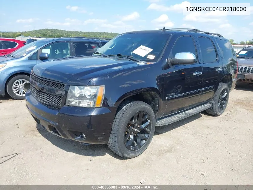 1GNSKCE04ER218000 2014 Chevrolet Tahoe Ltz