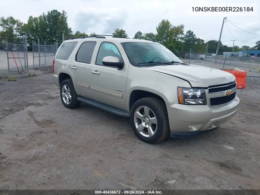 2014 Chevrolet Tahoe Lt VIN: 1GNSKBE00ER226184 Lot: 40436672