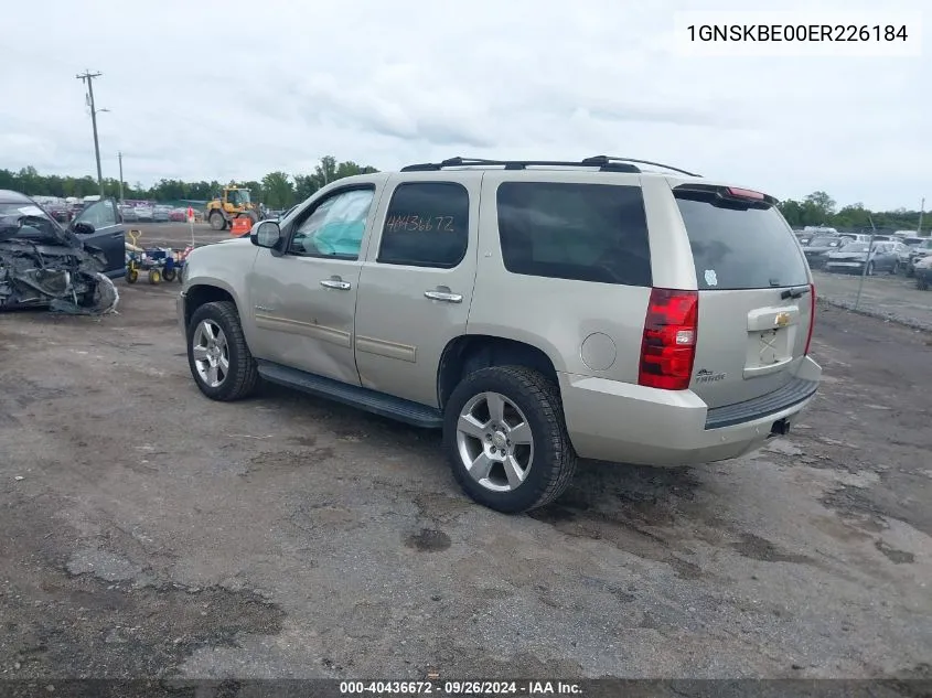 2014 Chevrolet Tahoe Lt VIN: 1GNSKBE00ER226184 Lot: 40436672