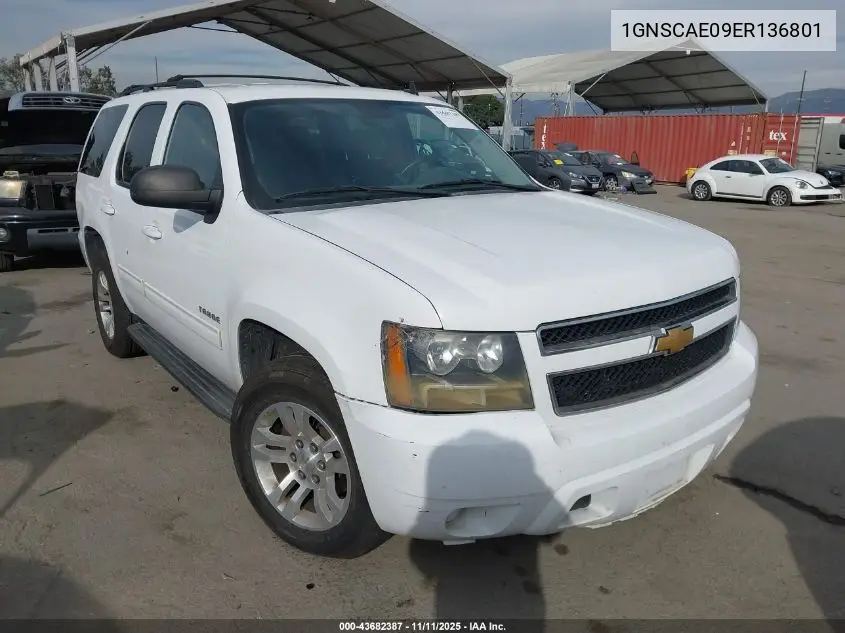 1GNSCAE09ER136801 2014 Chevrolet Tahoe Ls
