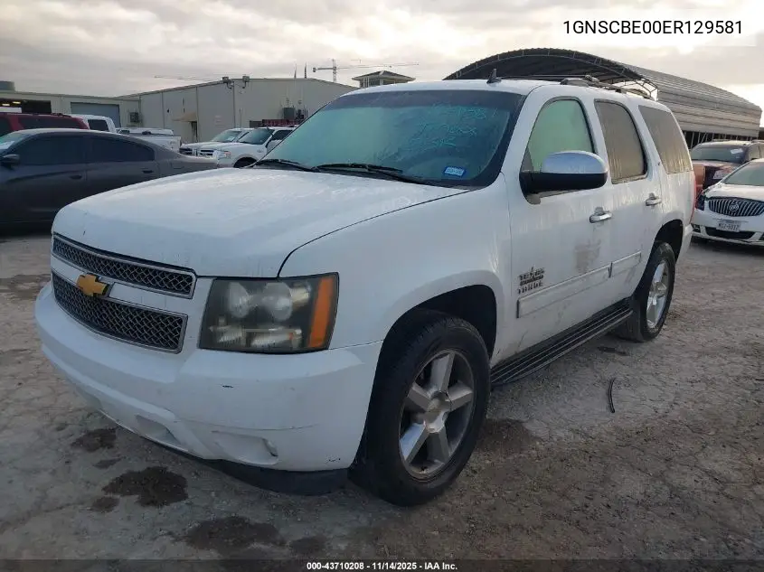 1GNSCBE00ER129581 2014 Chevrolet Tahoe Lt