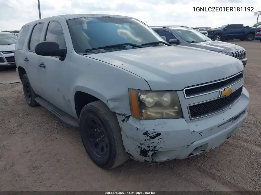 1GNLC2E01ER181192 2014 Chevrolet Tahoe Commercial Fleet
