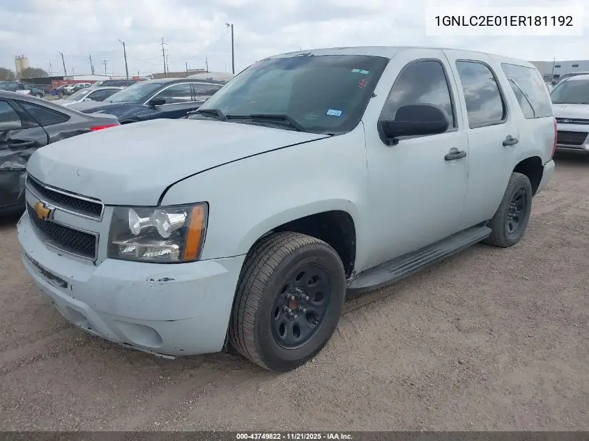 1GNLC2E01ER181192 2014 Chevrolet Tahoe Commercial Fleet
