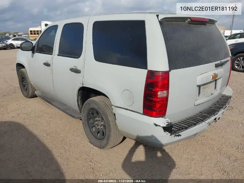 1GNLC2E01ER181192 2014 Chevrolet Tahoe Commercial Fleet