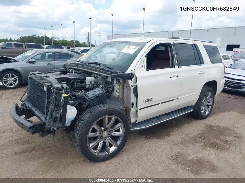 2015 Chevrolet Tahoe Ltz VIN: 1GNSCCKC0FR682849 Lot: 39845405