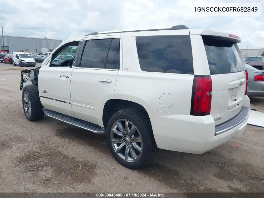 2015 Chevrolet Tahoe Ltz VIN: 1GNSCCKC0FR682849 Lot: 39845405