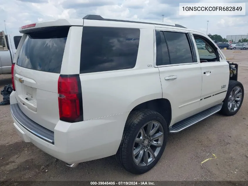 2015 Chevrolet Tahoe Ltz VIN: 1GNSCCKC0FR682849 Lot: 39845405