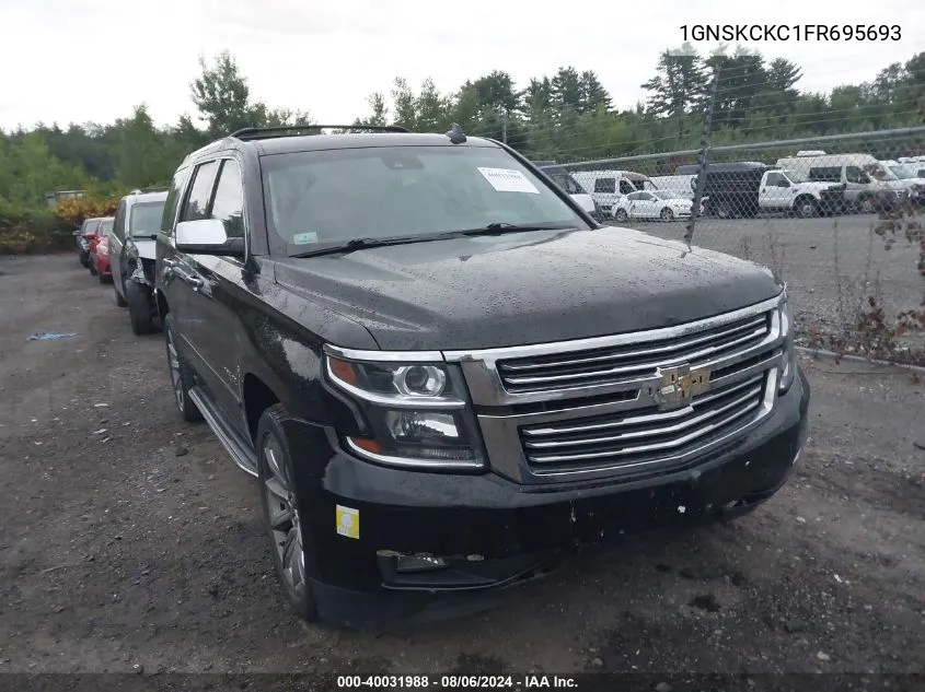 2015 Chevrolet Tahoe K1500 Ltz VIN: 1GNSKCKC1FR695693 Lot: 40031988