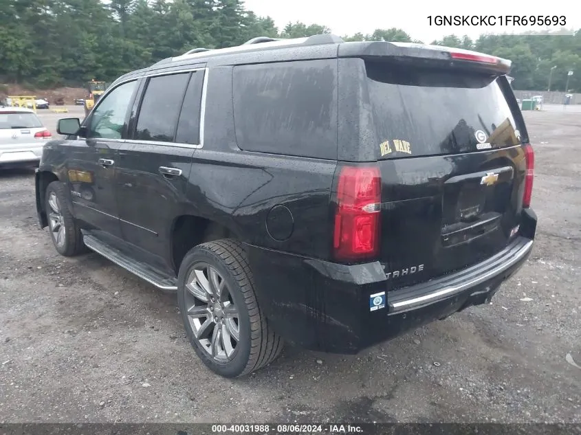 1GNSKCKC1FR695693 2015 Chevrolet Tahoe K1500 Ltz