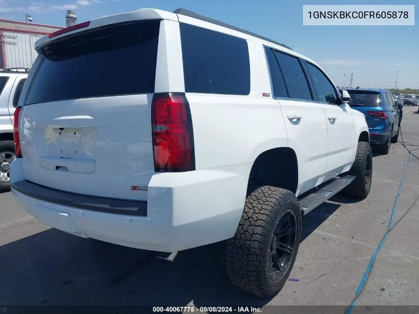 1GNSKBKC0FR605878 2015 Chevrolet Tahoe Lt