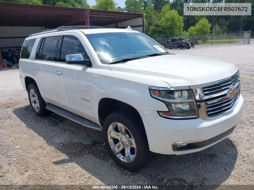 2015 Chevrolet Tahoe Ltz VIN: 1GNSKCKC8FR507672 Lot: 40105200