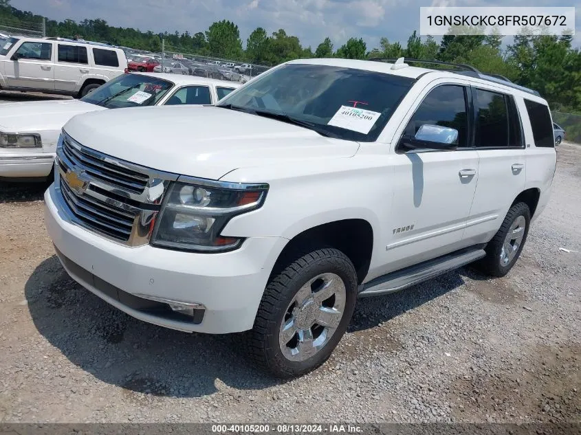 2015 Chevrolet Tahoe Ltz VIN: 1GNSKCKC8FR507672 Lot: 40105200