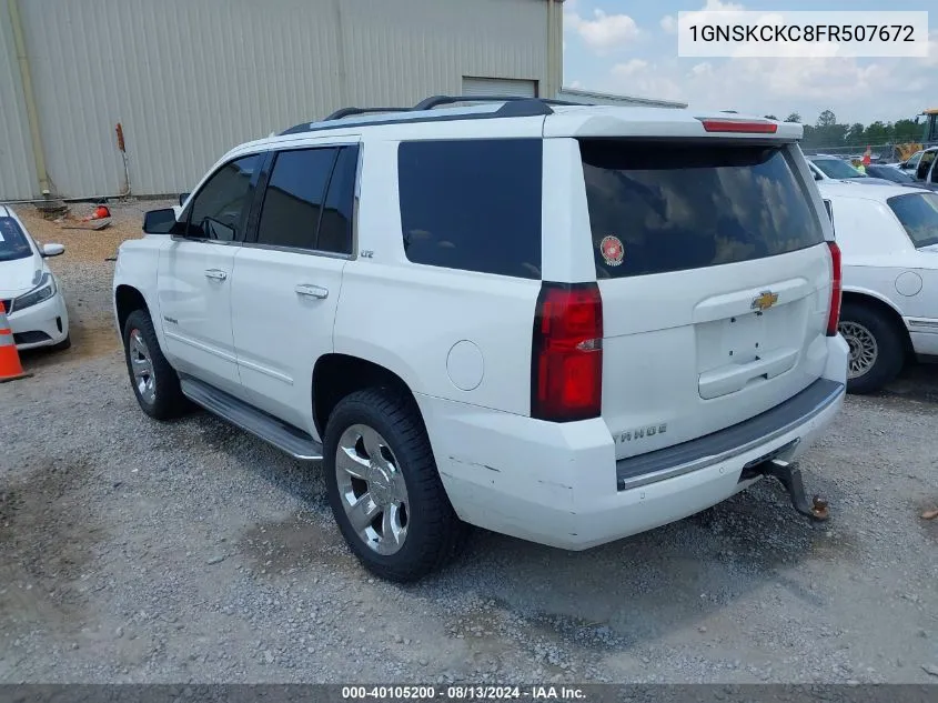 1GNSKCKC8FR507672 2015 Chevrolet Tahoe Ltz