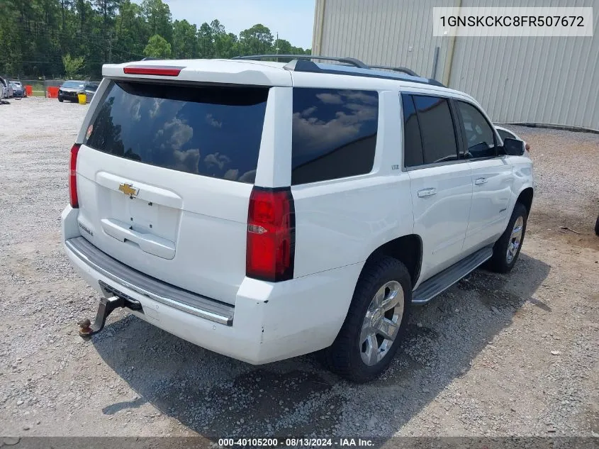 2015 Chevrolet Tahoe Ltz VIN: 1GNSKCKC8FR507672 Lot: 40105200