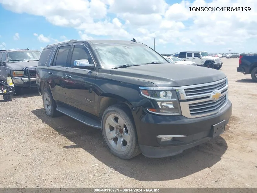 2015 Chevrolet Tahoe C1500 Ltz VIN: 1GNSCCKC4FR648199 Lot: 40110771