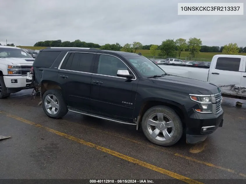 1GNSKCKC3FR213337 2015 Chevrolet Tahoe Ltz