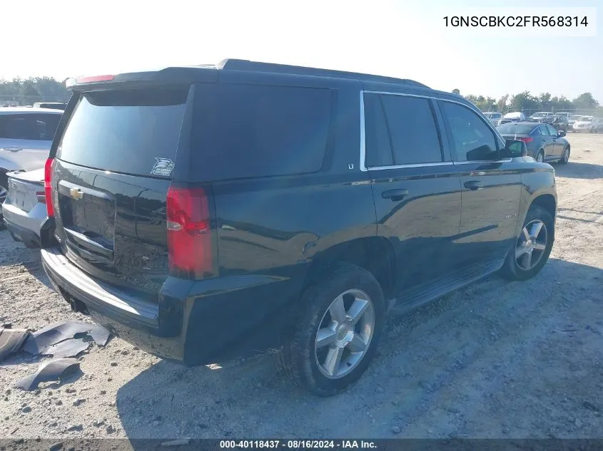 1GNSCBKC2FR568314 2015 Chevrolet Tahoe Lt