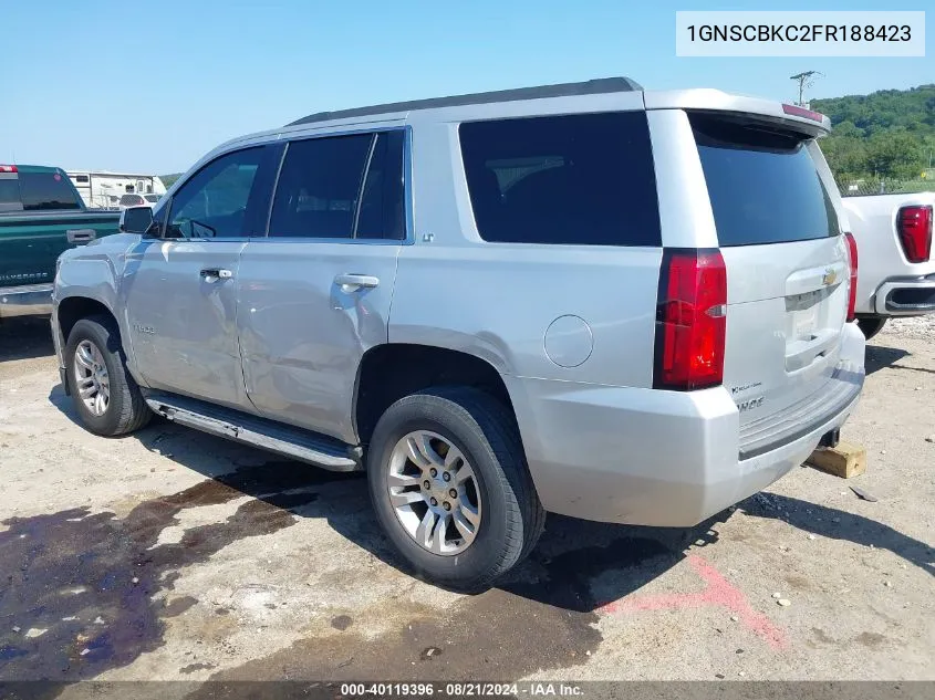 2015 Chevrolet Tahoe Lt VIN: 1GNSCBKC2FR188423 Lot: 40119396