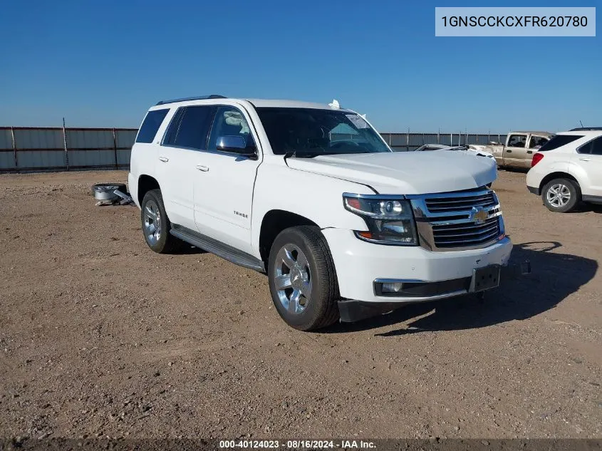 2015 Chevrolet Tahoe Ltz VIN: 1GNSCCKCXFR620780 Lot: 40124023